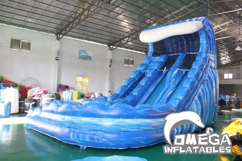 Omega Inflatables Factory - 18FT Monster Wave Inflatable Water Slide