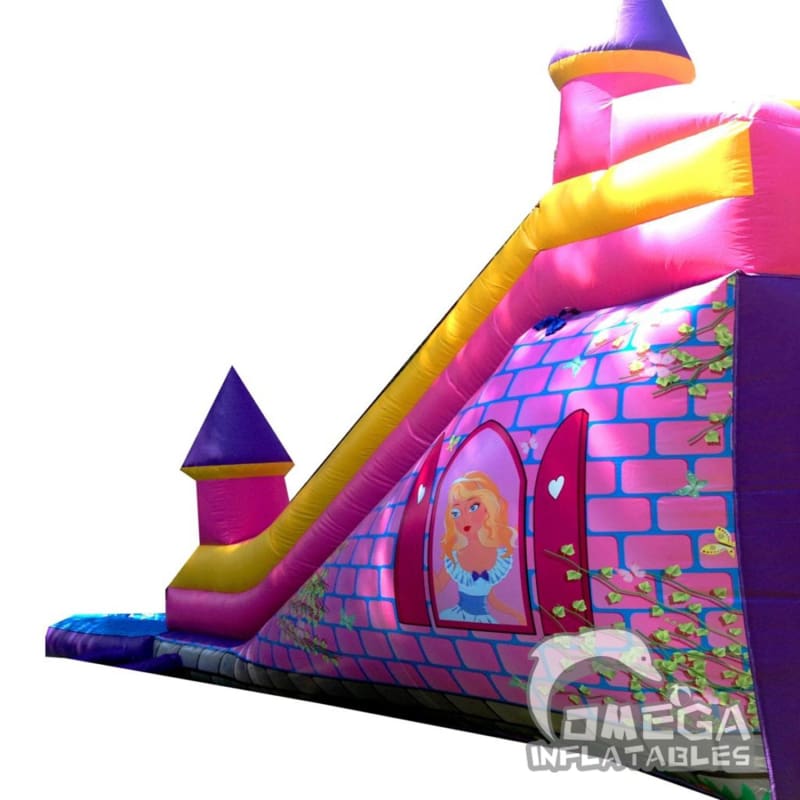 18FT Princess Castle Super Wet Dry Dual Lane Slide