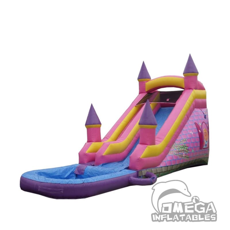 18FT Princess Castle Super Wet Dry Slide