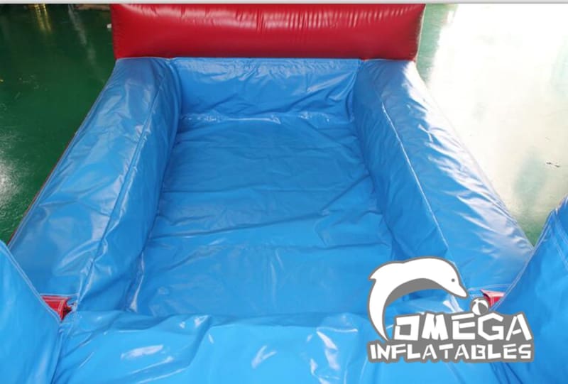 18FT Red and Blue Modular Wet Dry Slide