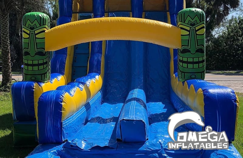 18FT Tiki Shot Dual Lane Water Slide