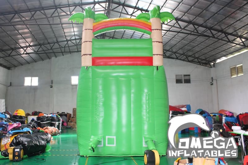 18FT Tropical Rain Forest Wet Dry Slide - Omega Inflatables Factory