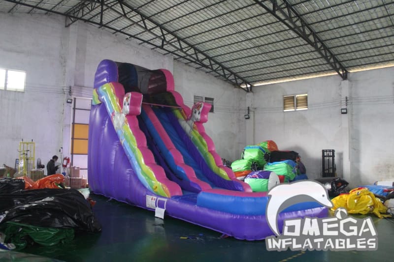 18FT Unicorn Wet Dry Slide