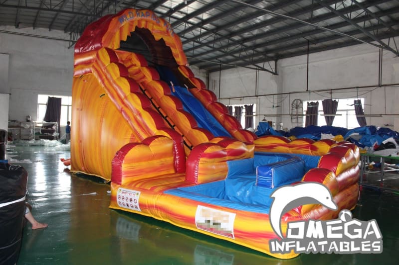 18FT Wild Rapids Fire Inflatable Water Slide