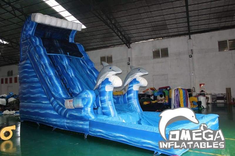 19FT Dolphin Wave Wet Dry Slide