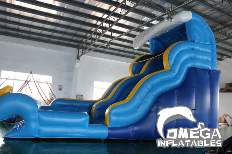 Wave Inflatable Water Slide Omega Inflatables Factory - 19FT Wave Wipe Out Water Slide