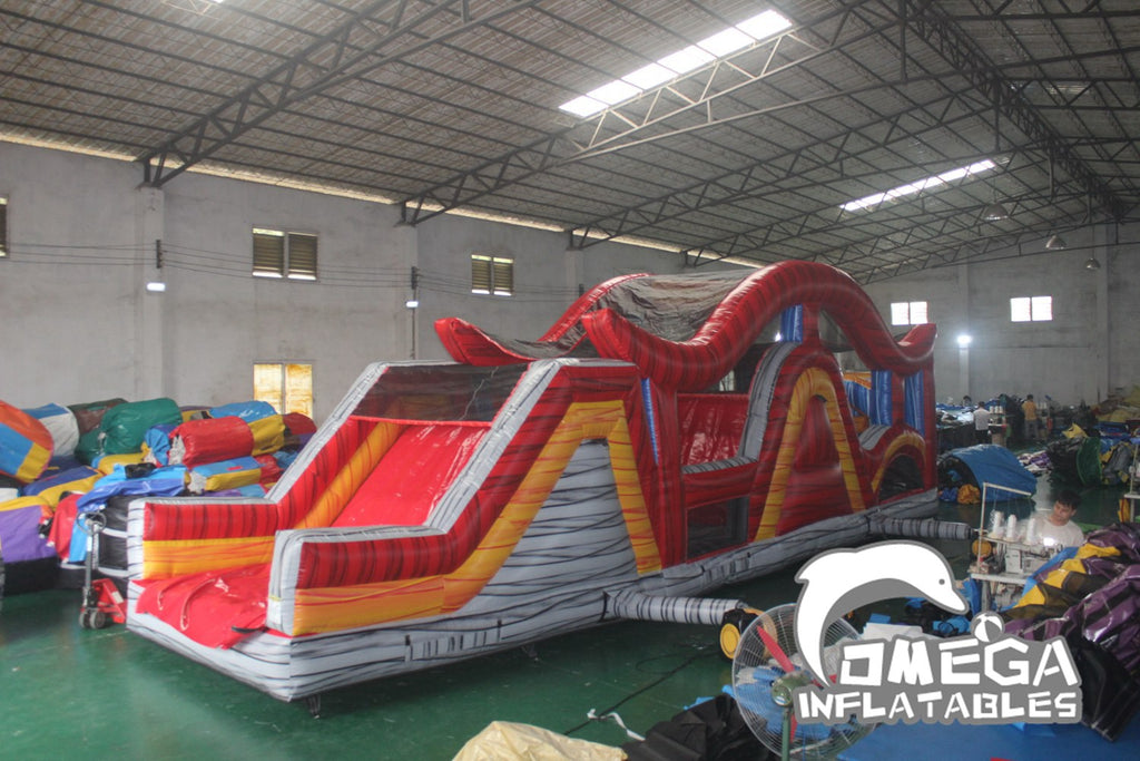 Marble Shadow Commercial Inflatable Obstacle Course (Small Version)