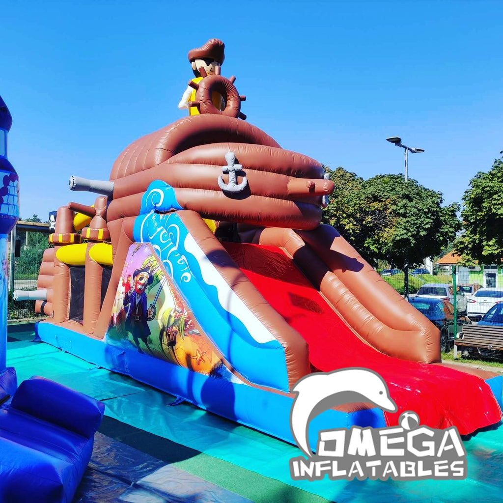 Pirate Ship Inflatable Obstacle Course
