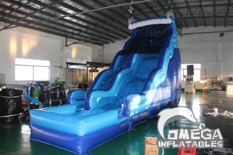 20FT Dolphin Wet Dry Slide - Omega Inflatables Factory