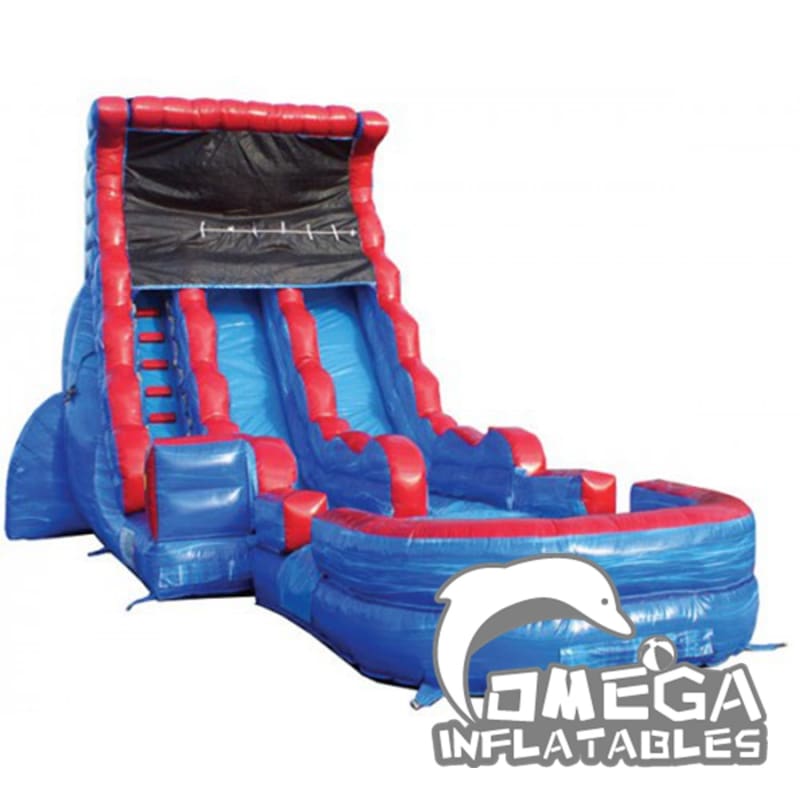 20FT Double Lane Tsunami Wet Dry Slide