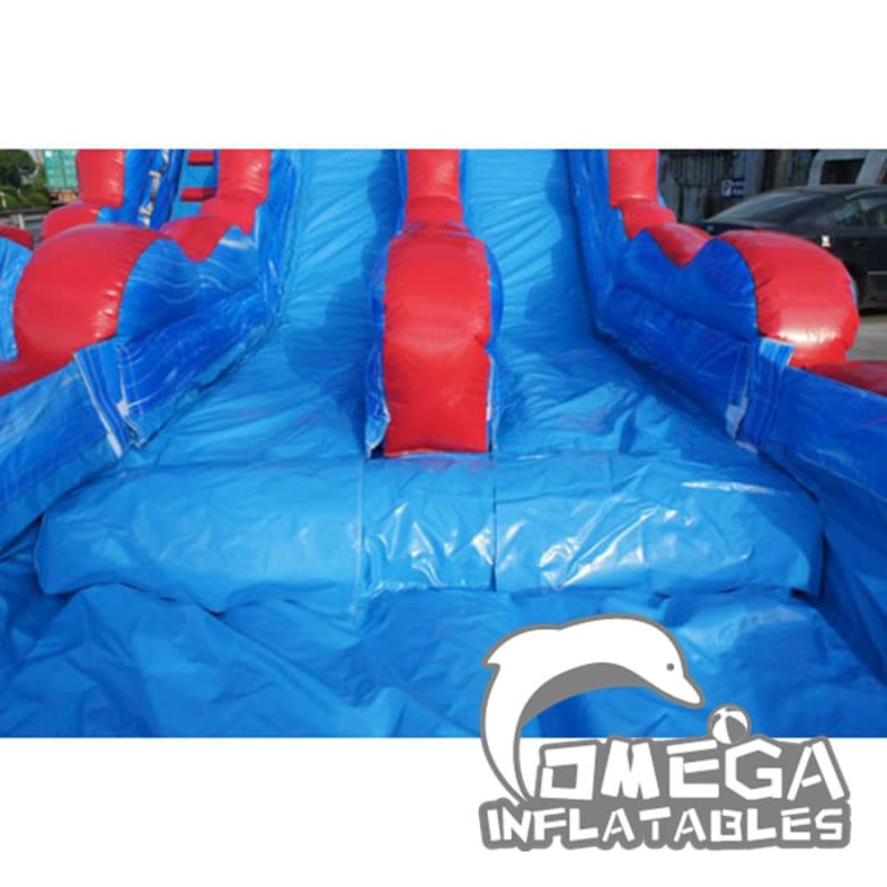 20FT Double Lane Tsunami Wet Dry Slide