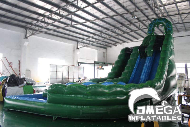 20FT Emerald Ice Inflatable Water Slide