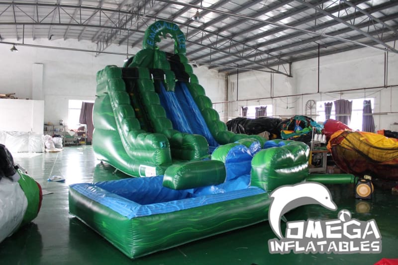 20FT Emerald Ice Inflatable Water Slide