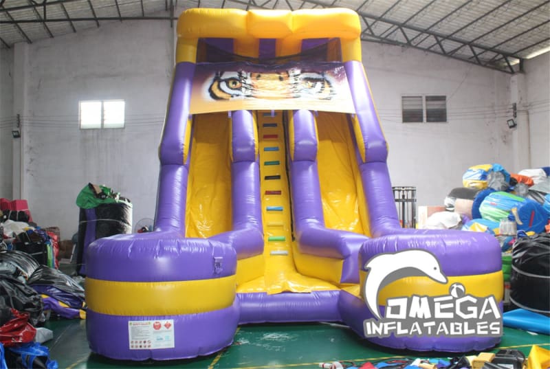 20FT LSU Theme Double-Lane Water Slide