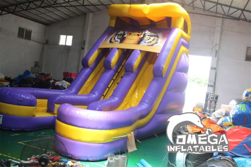 20FT LSU Theme Double-Lane Water Slide