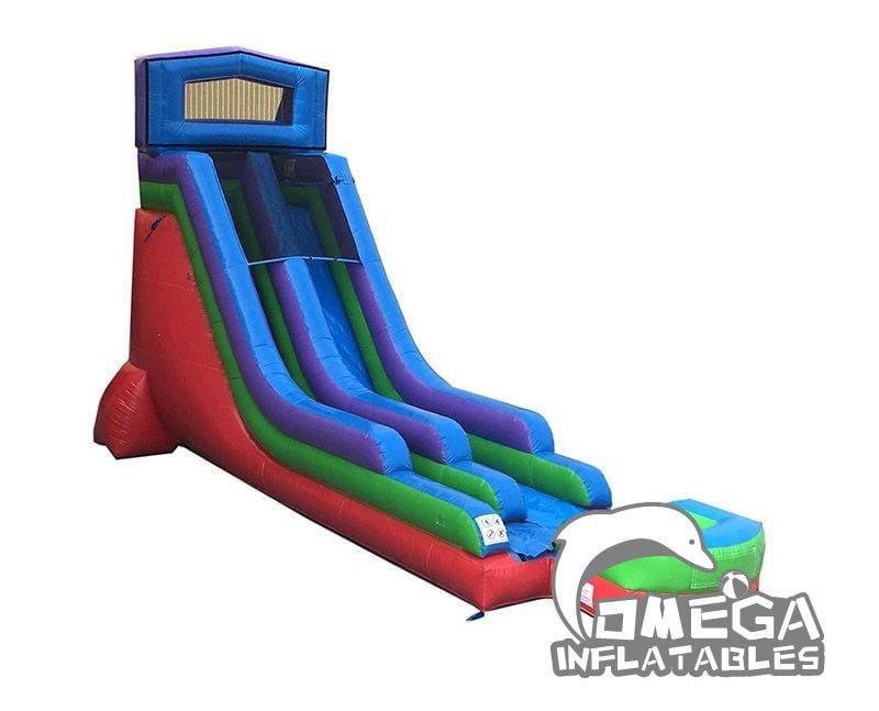 20FT Modular Retro Rainbow Inflatable Water Slide