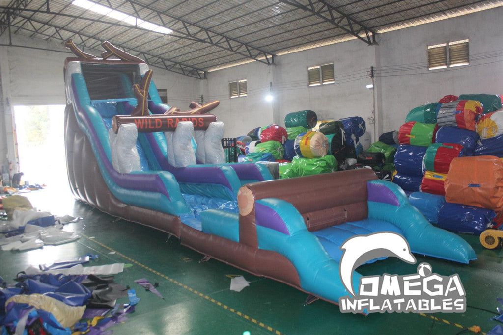 21FT Mountain Wild Rapids Inflatable Water Slide - Omega Inflatables Factory