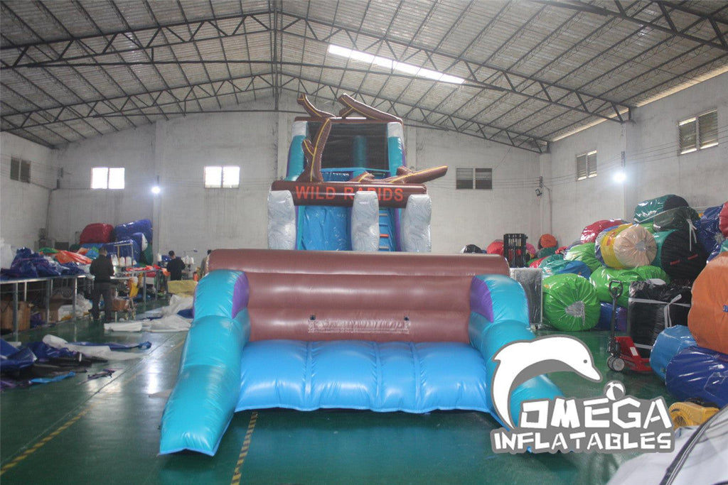 21FT Mountain Wild Rapids Inflatable Water Slide - Omega Inflatables Factory