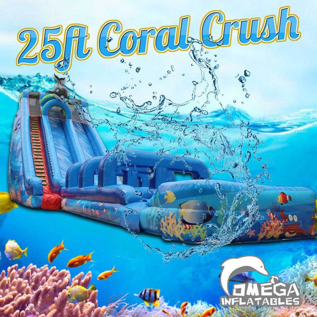 25ft Coral Crush Water Slide