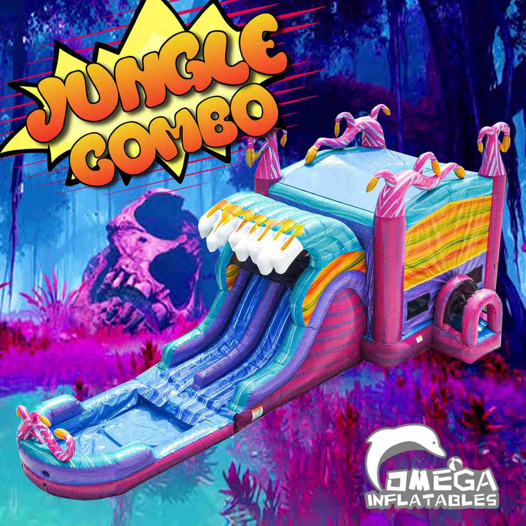 Mysterious Jungle Dual Lane Inflatable Combo