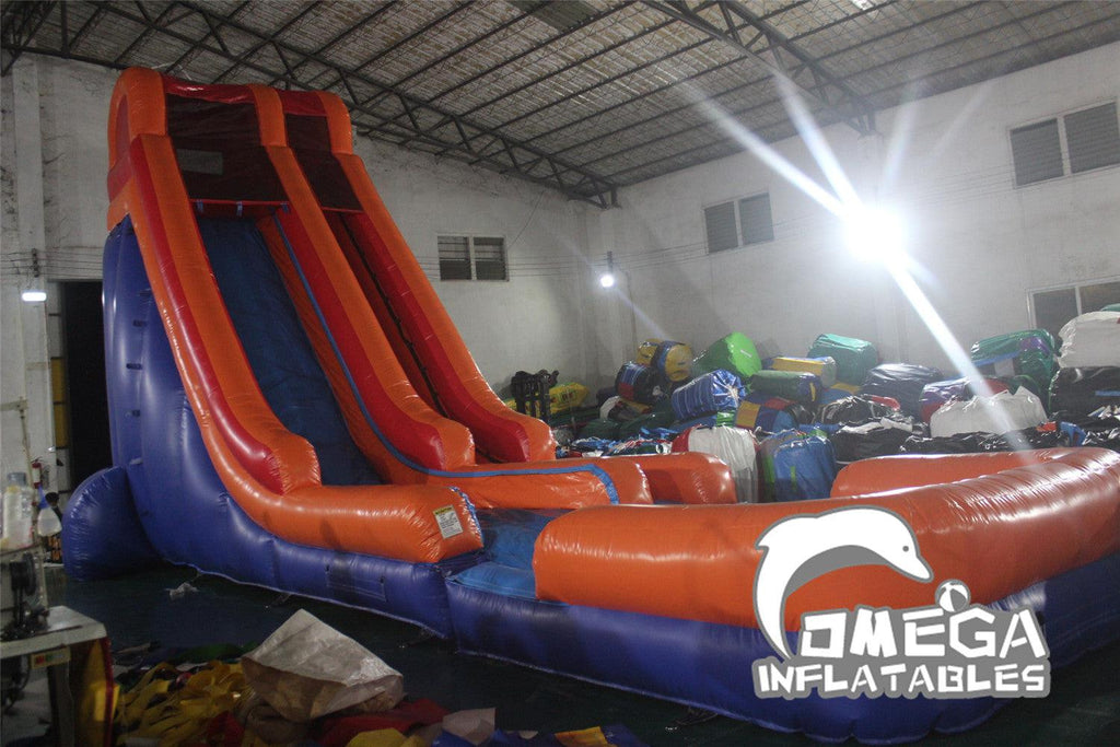 22FT Colorful Inflatable Water Slide - Omega Inflatables Factory