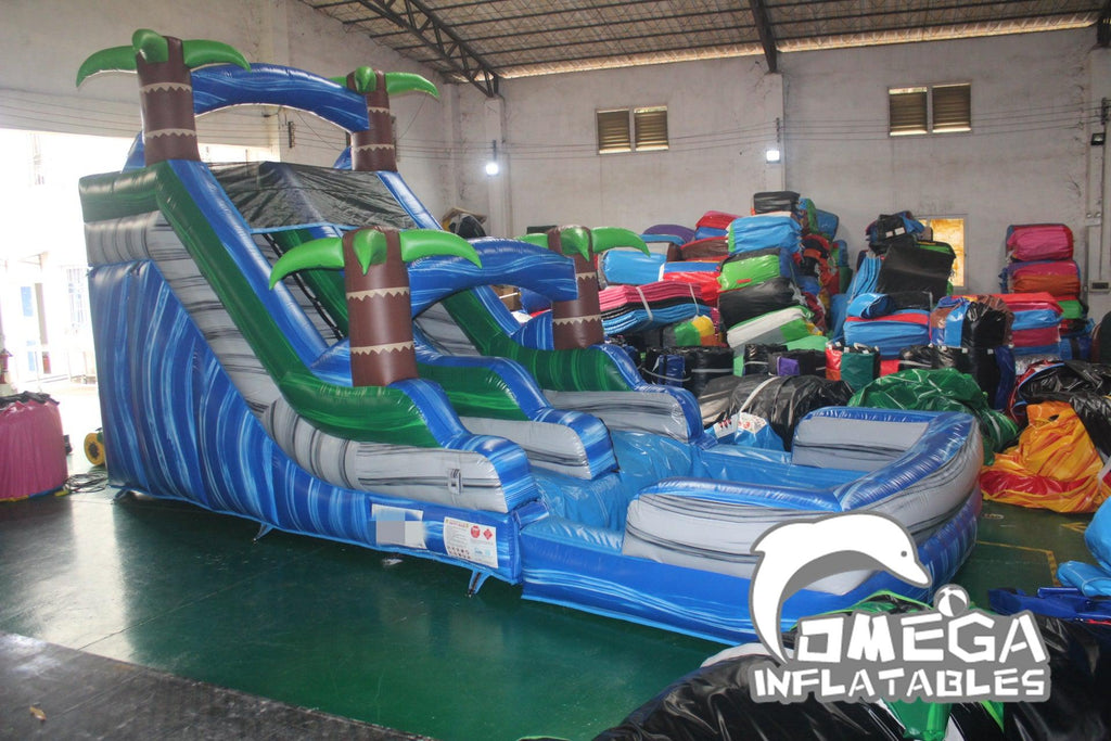 15FT Tropical Wet Dry Slide - Omega Inflatables Factory