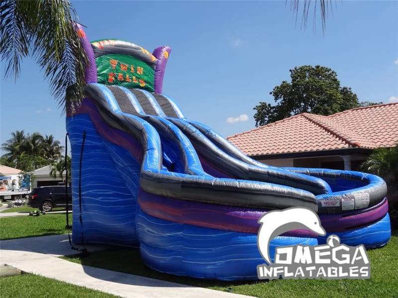 22FT Twin Falls Inflatable Water Slide