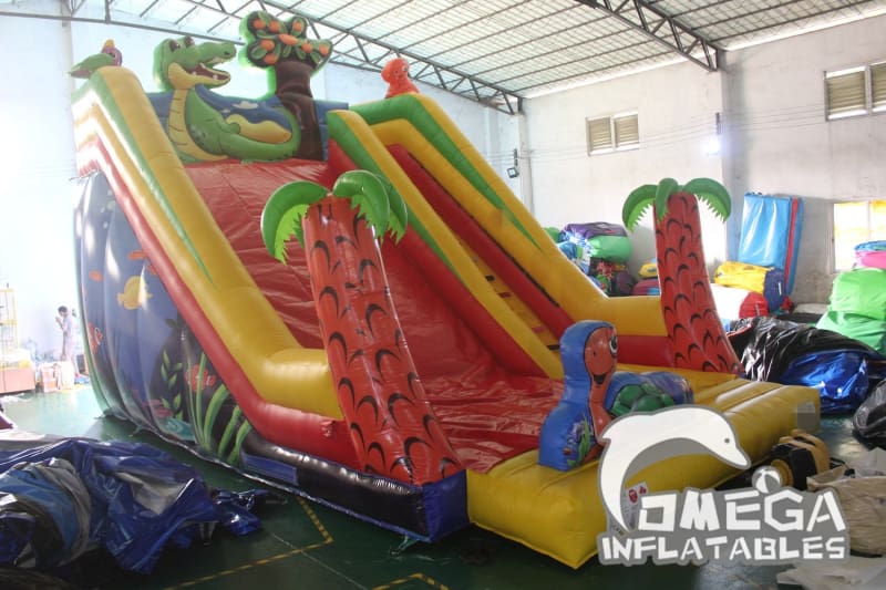 23FT Crocodile Inflatable Slide