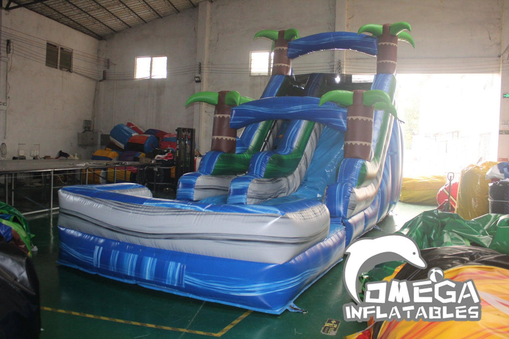 15FT Tropical Wet Dry Slide - Omega Inflatables Factory