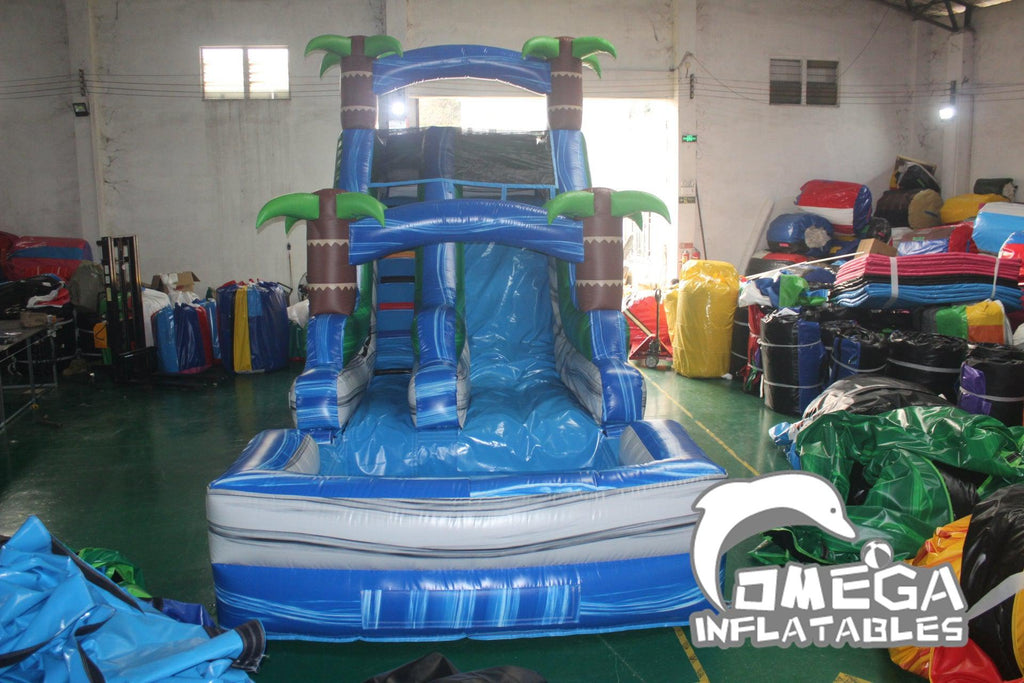 15FT Tropical Wet Dry Slide - Omega Inflatables Factory