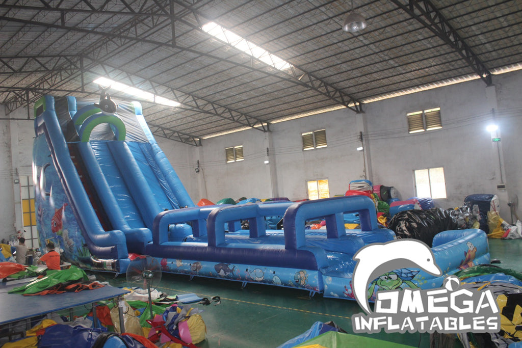 25ft Coral Crush Water Slide