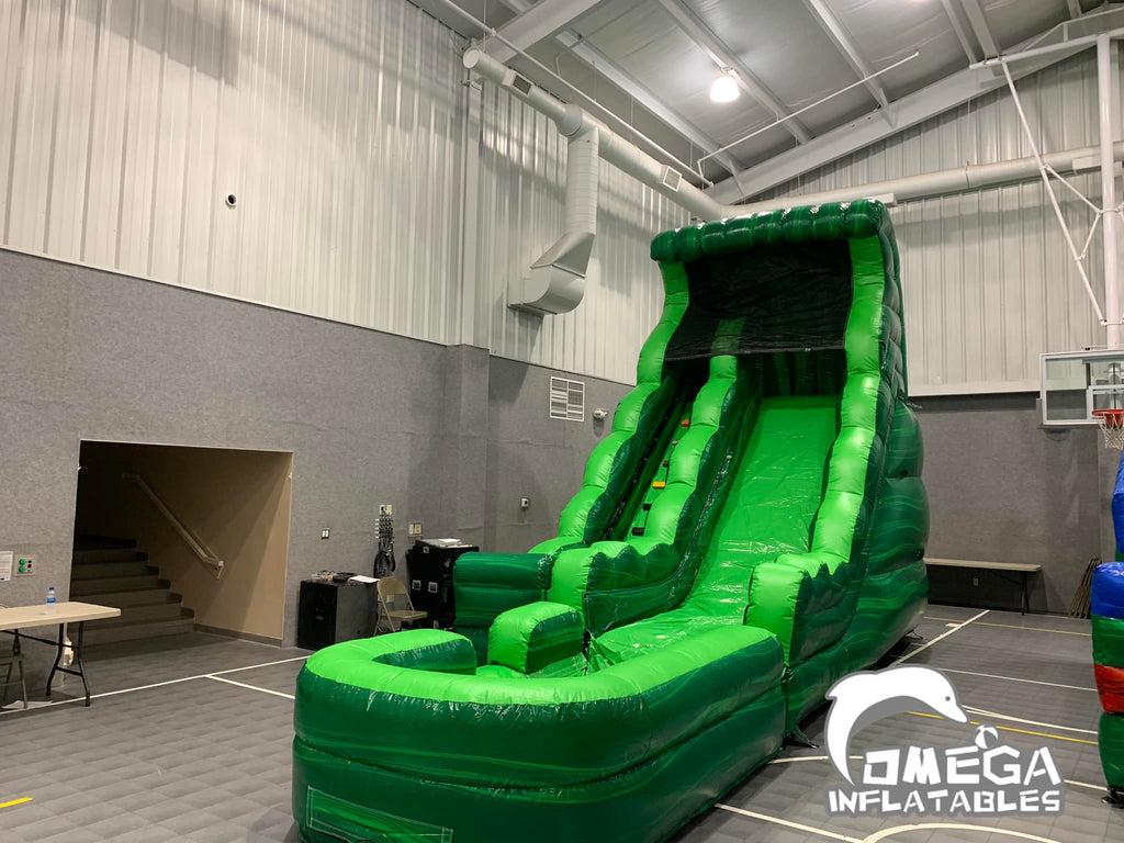 18FT Green Marble Inflatable Water Slide Wholesale