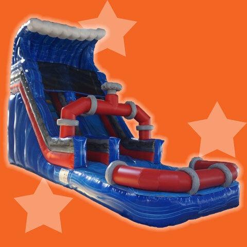 15FT Blaster Water Slide for sale - Omega Inflatables Factory