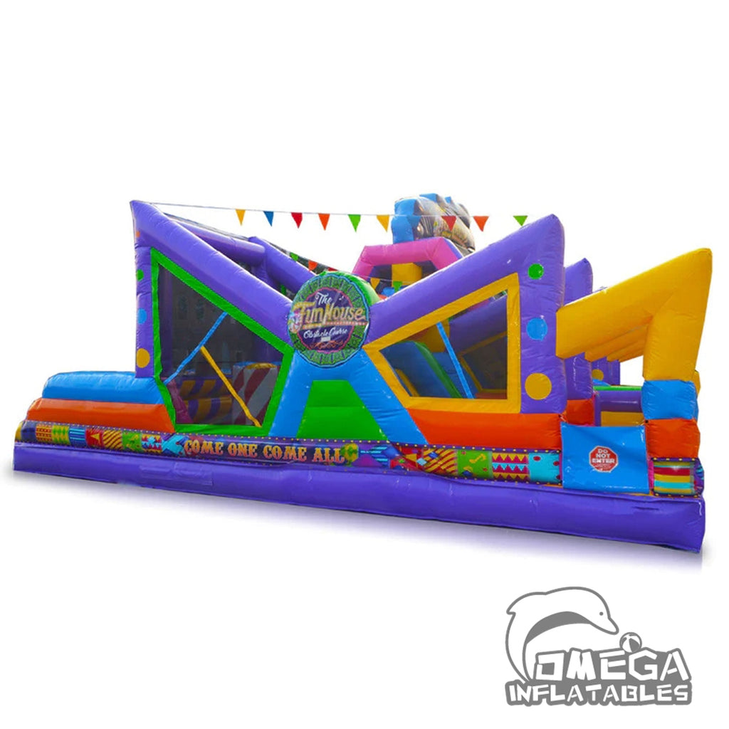Fun House Obstacle Course Commercial Inflatables for sale