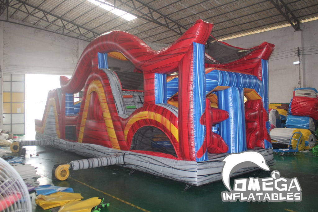Marble Shadow Commercial Inflatable Obstacle Course (Small Version)
