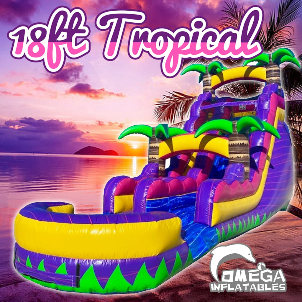 18ft Tropical Punch Water Slide