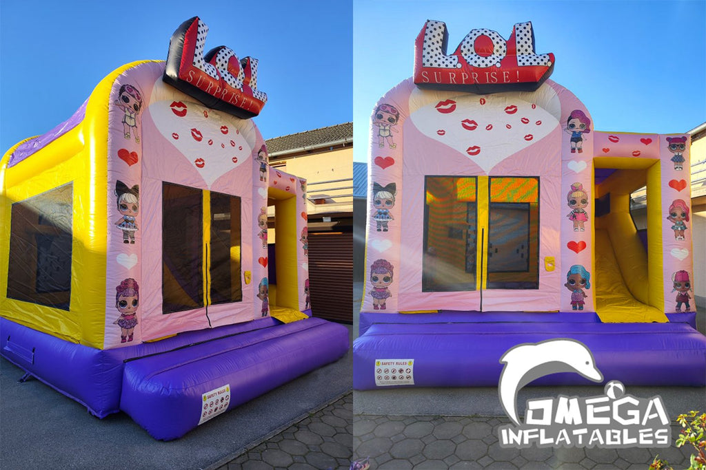 Lol Inflatables Bounce Houses with Slide – Omega Inflatables Factory