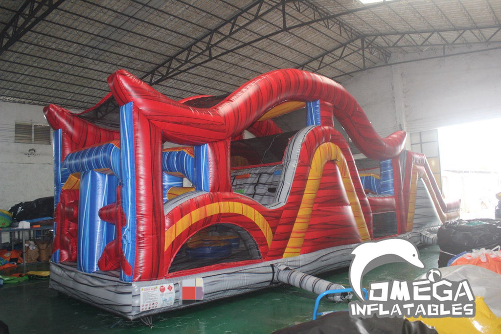Marble Shadow Commercial Inflatable Obstacle Course (Small Version)