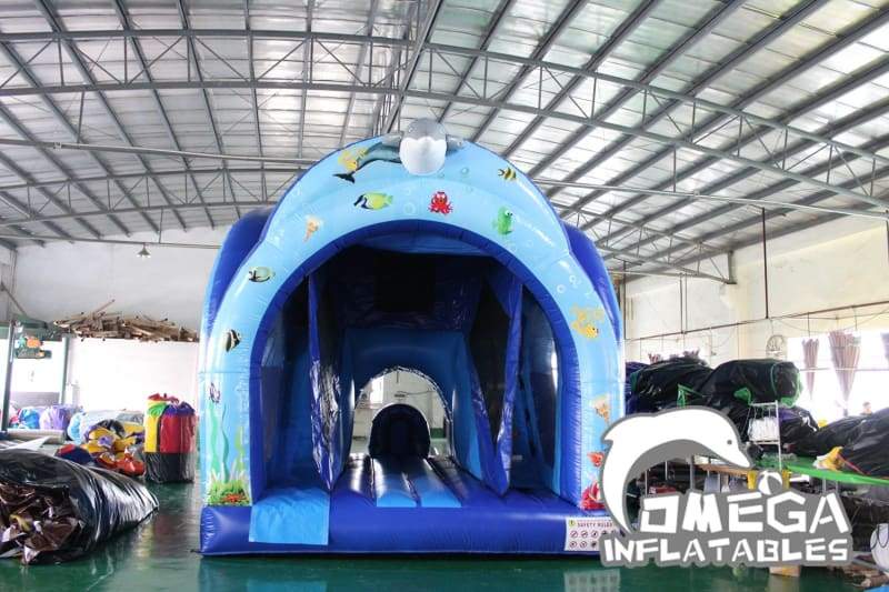 3D Ocean Inflatable Bounce N Slide