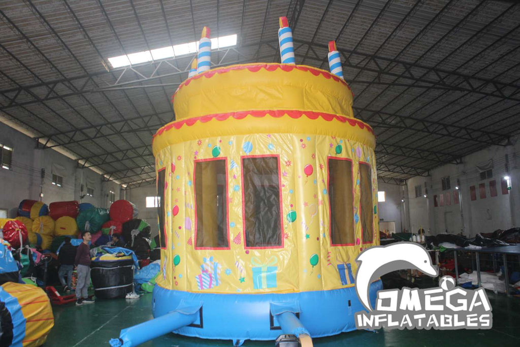 Birthday Cake Bouncer Inflatable Bouncer for Sale