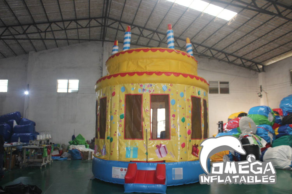 Birthday Cake Bouncer Inflatable Bouncer for Sale