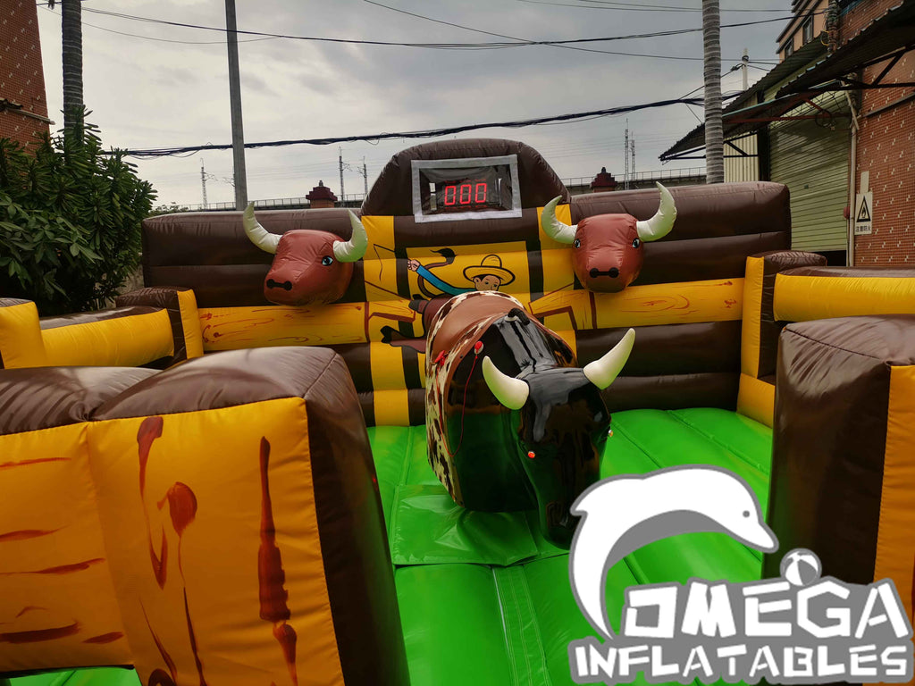 Display For Mechanical Bull - Omega Inflatables Factory