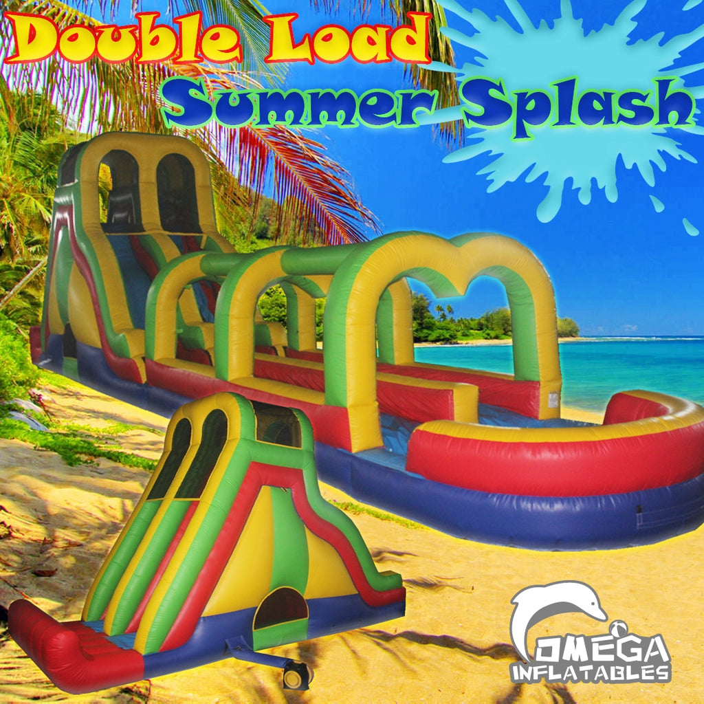 Inflatable Double Load Summer Splash Water Slide