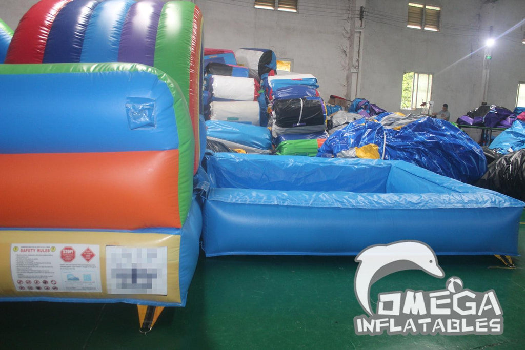 18FT Double Funnel Tunnel Water Slide - Omega Inflatables Factory