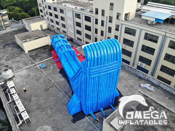 Omega Inflatables Factory - 36FT Blue Monster Crush Inflatable Water Slide