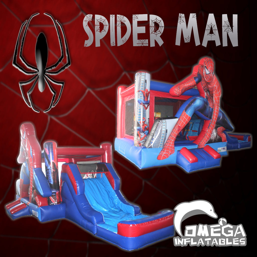 Inflatables Supplier Spider Man Wet Dry Combo