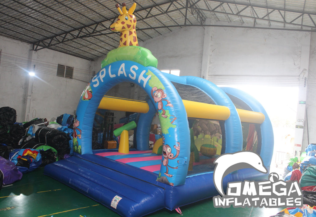 Inflatable Water Splash Bouncy Castle