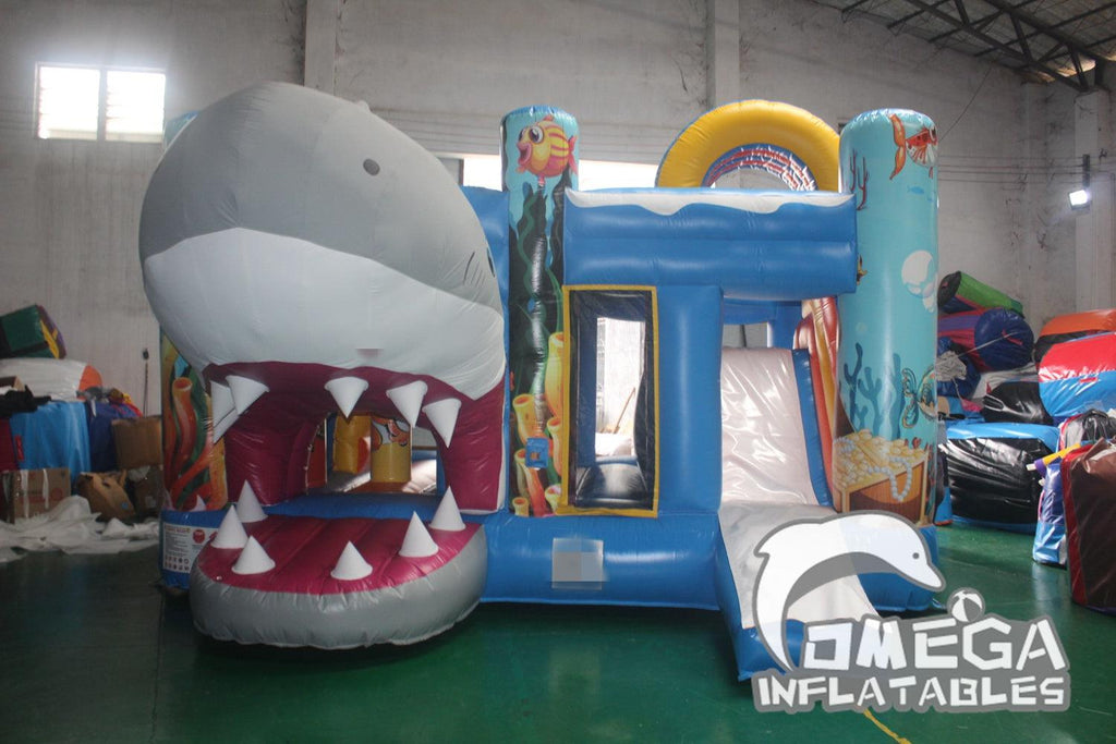 Tf Inflatables Shark Inflatables Shark Jumper Combo | Omega Inflatables Factory