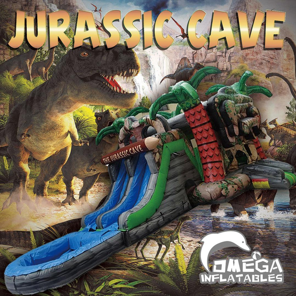 Jr Inflatable Cave Omega Inflatables Factory - The Jurassic Cave Wet Dry Combo Water Moon ...