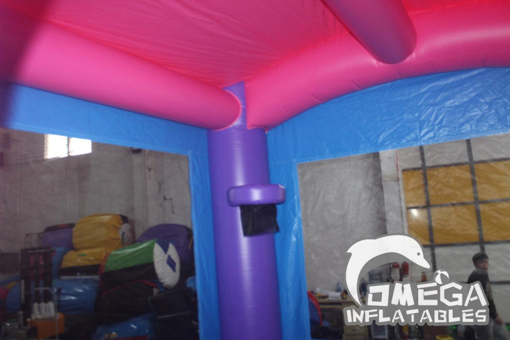 Inflatable Kids Pink Bounce House and Water Slides For Sale - Omega Inflatables Factory